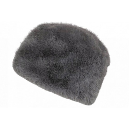 Chapka toque fourrure grise - toque,