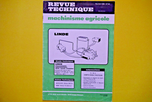 Revue technique machinisme - revue,