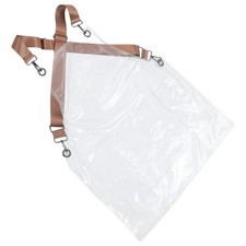  Tablier de salon transparent - Tablier court transparent pour coiffeuse femme 9