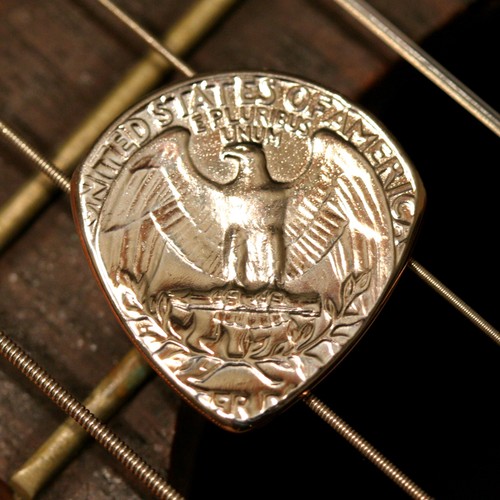 Coin guitar pick - coin,