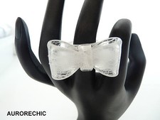 BAGUE NOEUD BLANCHE IMITATION