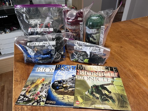 100 complete lego bionicle - 100%,