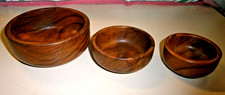 lot 3 coupelles bois d'olivier