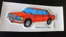 MERCEDES 280 autocollant  relief vintage, années 70 longueur 5,8 cm hauteur 2,6 