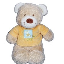 Peluche doudou ours girafe pull jaune orange Oasis TEX 26 cm