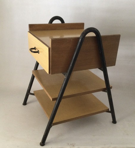 Chevet bois métal design - chevet,