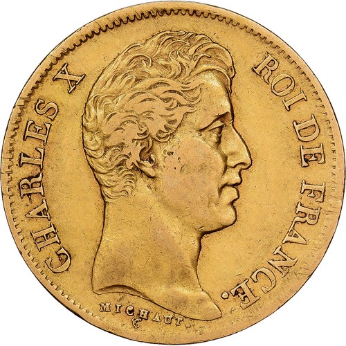 France charles 40 francs - charles, x,