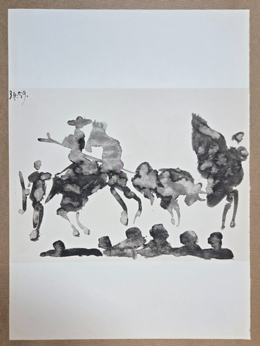 Lithographie noir blanc - noir, et