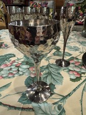 St Tropez 8 Verres Vin  Métal Argenté Culinary Concept