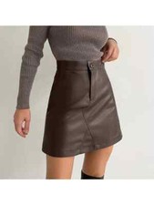 Jupe Mini En Cuir Synthétique