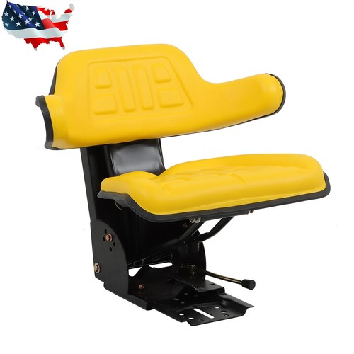 Yellow suspension tractor - suspension, seat