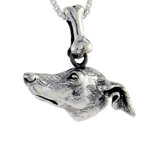 Argent sterling chien - chien, lévrier