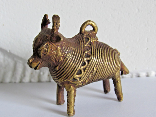 Ancien pendentif taureau - pendentif,