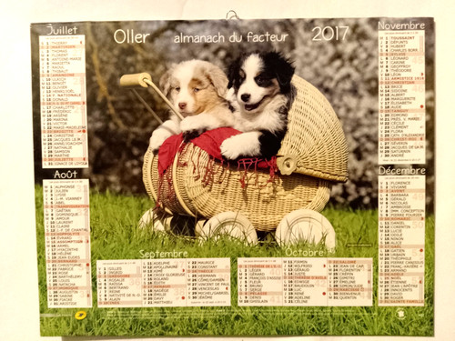 Calendrier des postes - calendrier,