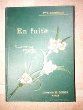 ROMAN POUR ENFANT ANCIEN-EN FUITE-COMTESSE DE COURVILLE ILLUSTRE.H.OUDIN