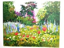 HUET Jacques- "Jardin" - 