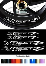 4 X STICKER LISERET JANTE LOGO POUR STREET TRIPLE RS MOTO AUTOCOLLANT STICKERS