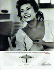 publicité Advertising 0521  2010   casseroles Lagostina & Sophia Loren salvaspaz