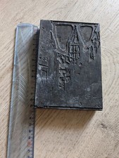 Ancienne Plaque D'impression - Mattei - Gravure - Clocher Des Accoules Marseille