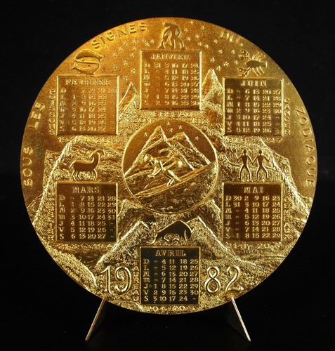 Médaille voeux année 1982 - médaille, de