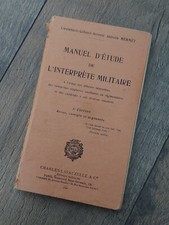 Un document Français ww2 " Manuel d'étude de l'interprète militaire " militaria.