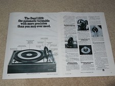 Dual 1219 Platine Publicité, 2 Pages,1969 , Articles, Infocus, Belle