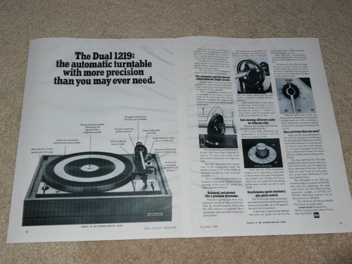 Dual 1219 platine publicité - dual,