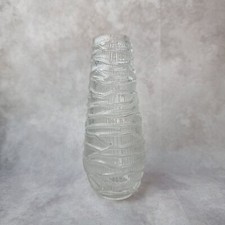 Tulipe de Lampe en Verre Conique – Art Déco – Reliefs Torsadés – Abat-Jour