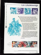BD LES LEGENDAIRES   FRANCE 2016 Document Philatélique Officiel 16527