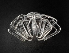 Applique Murale Classique Chromée Avec Cristal Transparent