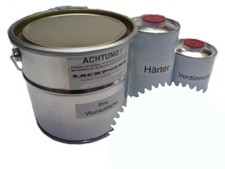 1,75 Litre Set 2K Peinture Voiture Ral 9010 Blanc Pur Mat Aucun Vernis Tuning