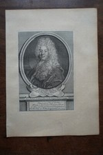 LOUIS DE SACY..... A Paris , Desrochers. Portrait. Gravure originale 18 ème. Dim