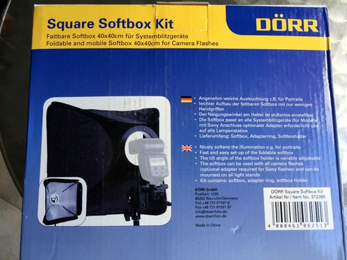 Dörr square softbox kit 40x40 - kit,