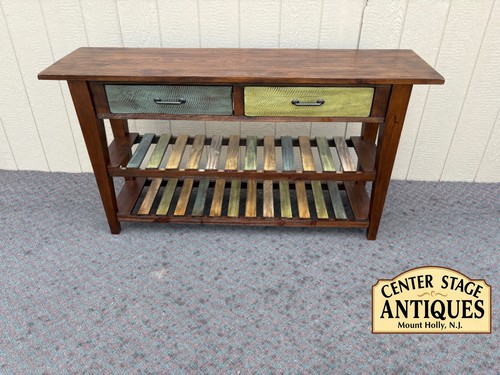 67990 rustic wood console - 67990,