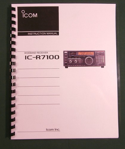 Icom r7100 instruction - icom, ic-r7100