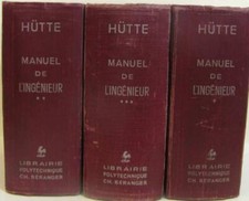 Manuel de l'ingénieur tomes I à III | Hütte | Bon état