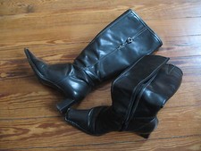 Botte noire cuir TBE 38