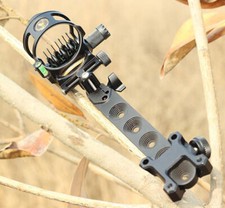 Compound Bow Sight 7 Pin Micro Adjustable 0.019" Archery Hunting Shooting