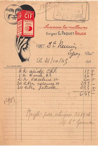 Facture.AM20392.1945.Lyon.Cif