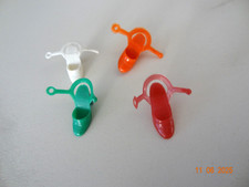Lot de 4 chaussures à bride  vintage Barbie Mattel Superstar années 1970 / 1980