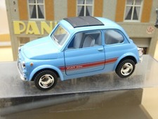 FIAT 500 KT 5004 TOIT OUVRANT BLEUE 1/24 KINSMART Neuf sans Boite