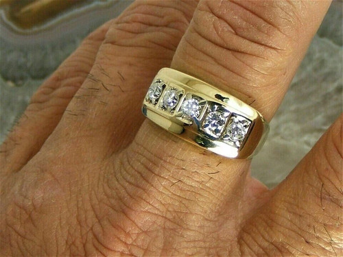Bague alliance homme diamant