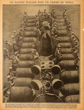 GUERRE 14-18 / MARINE ITALIENNE MARINA MILITARE / SUBMARINE / ILLUSTRATION 1917