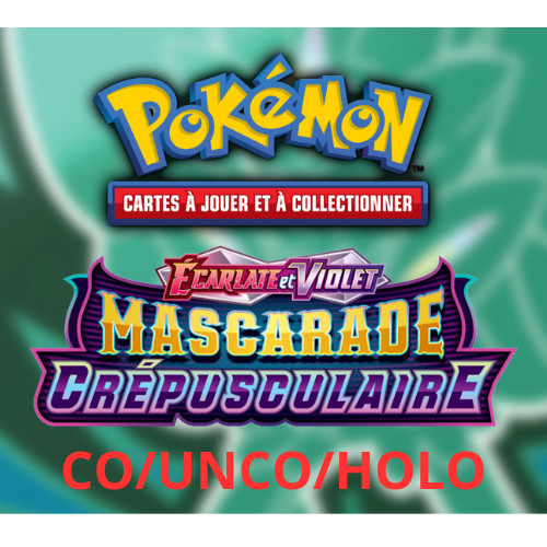 Carte pokémon mascarade - carte,
