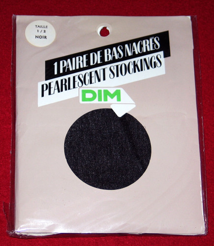 Bas vintage noir - (74, cm)