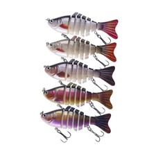 5pcs Bass Fishing Lures Action