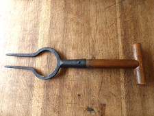 OUTIL ANCIEN XXe Siècle, Fourche À Betteraves vintage collection