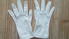 BELLE PAIRE de GANTS de CÉRÉMONIE - TAILLE 7 - Couleur BLANCHE