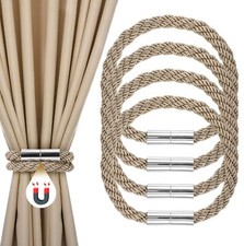 4 Pièces Embrasses de Rideau Magnétiques，Embrase de Rideaux Aimanté，Attaches ...