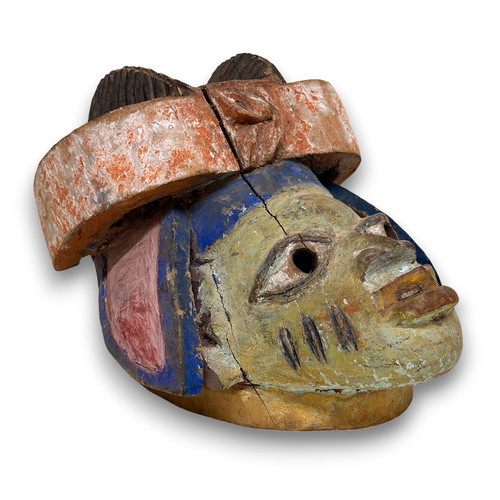 Art africain ancien masque - -,